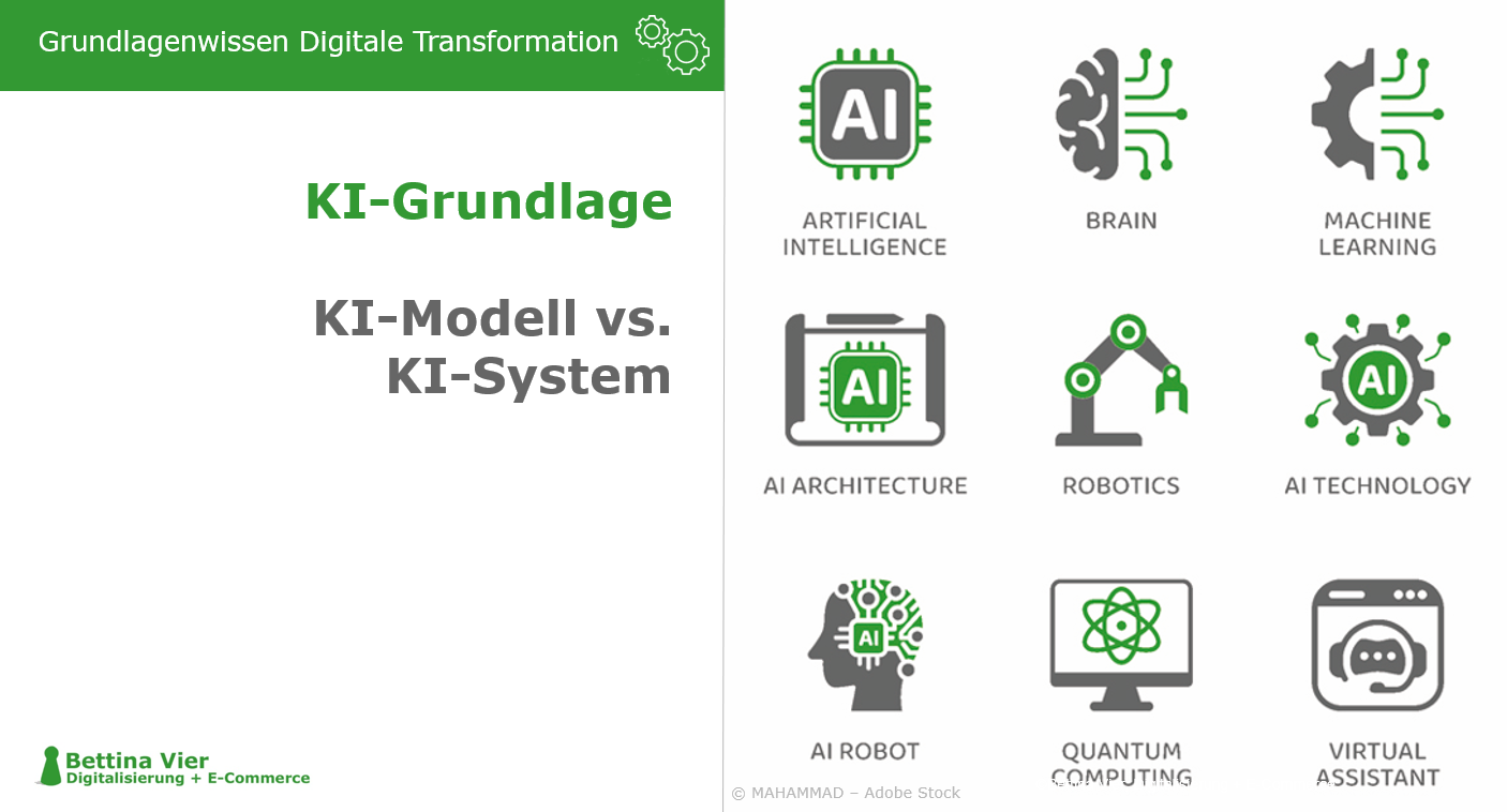 PIM-System: Das Herz des Produktdatenmanagements Teaserbild zum Download: KI-Modell vs. KI-System