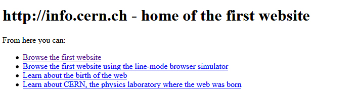 Internet: So sah die erste Website aus, die online ging